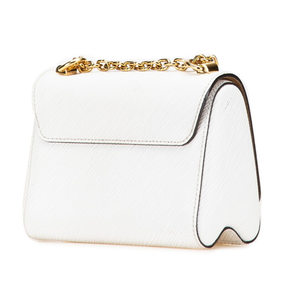 Louis Vuitton Epi Leather Chain White Bag Twist Crossbody Shoulder